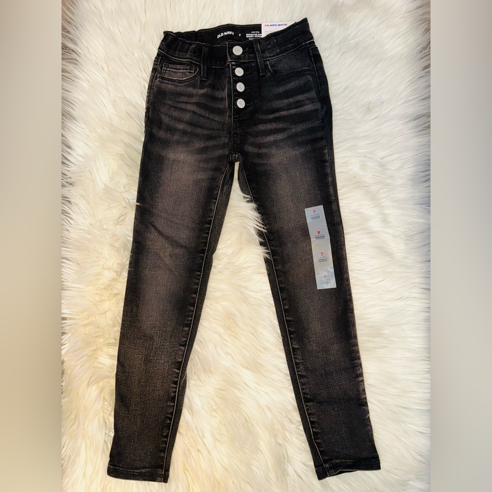 Old Navy Girls High-Rise Rockstar Super Skinny Jeggings B6